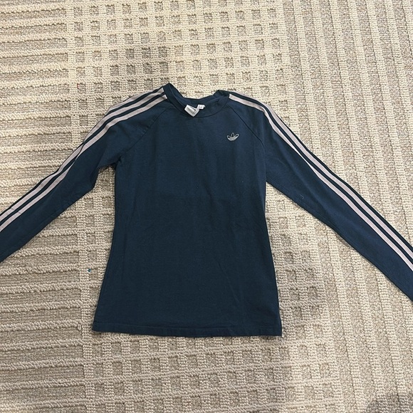 adidas Tops - Adidas Navy Long Sleeve Shirt